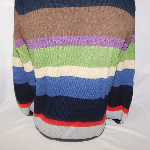 Billabong Mens M Block Striped Multicolour Crew neck Knit Sweater - Picture 12 of 12
